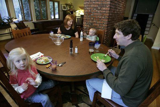 AP poll: Family dinner survives tough competition