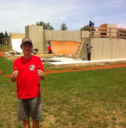 Teen’s vision of vert ramp at skate park almost complete