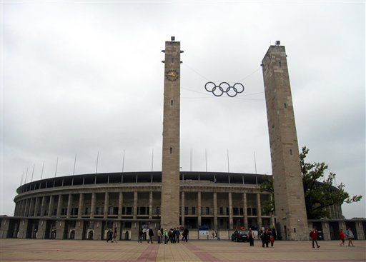 Run, swim, pose where Olympic champs reigned