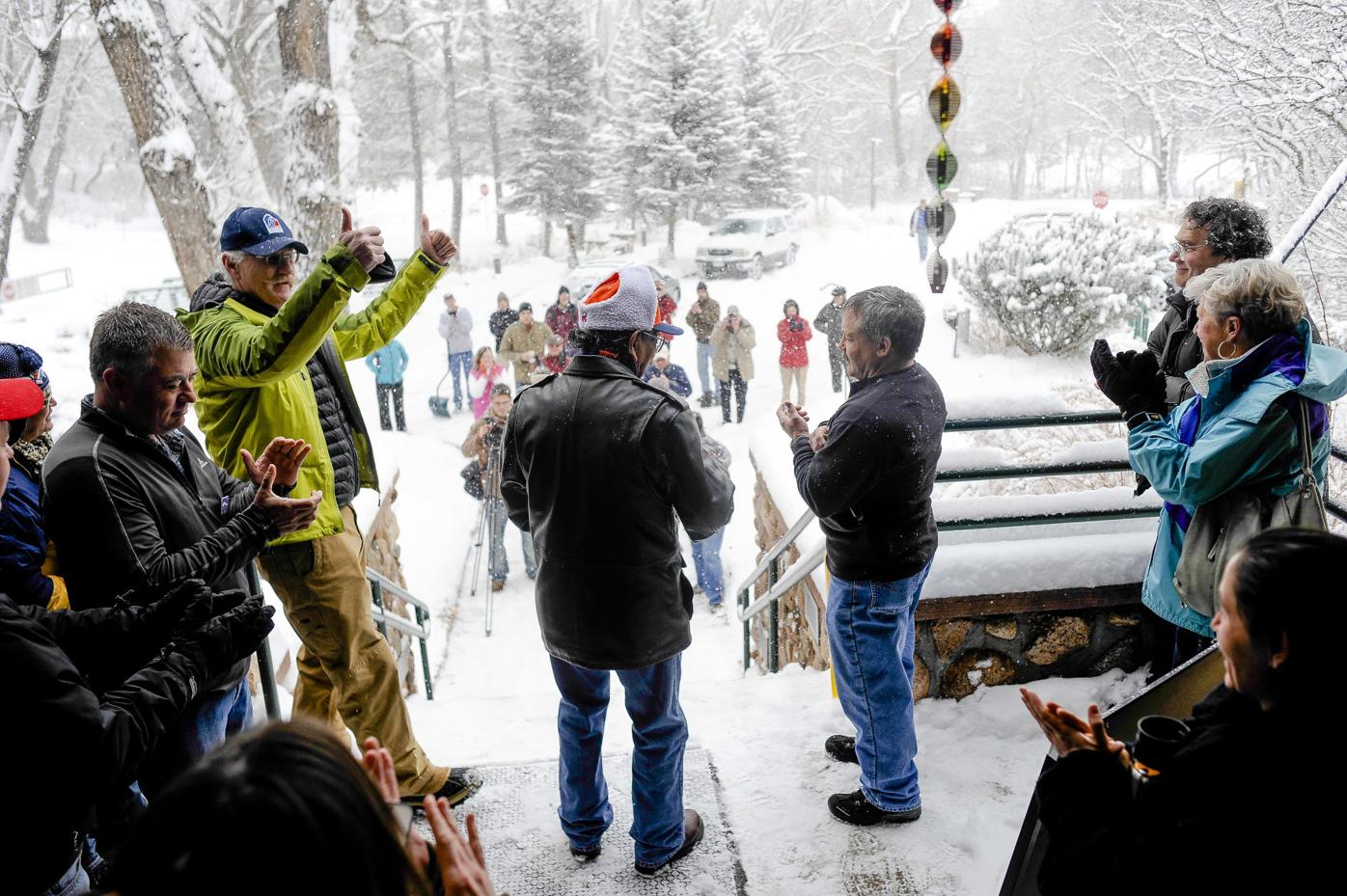 Runners brave single digit temperatures in the Neilson Challenge