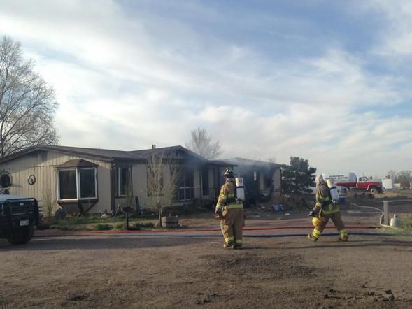 Home still burning near Ellicott and Highway 94