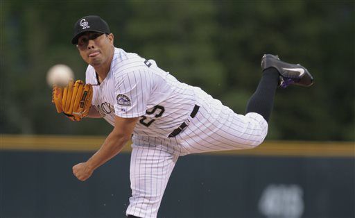 De La Rosa makes bid for no-hitter, keys Rockies’ win over Padres