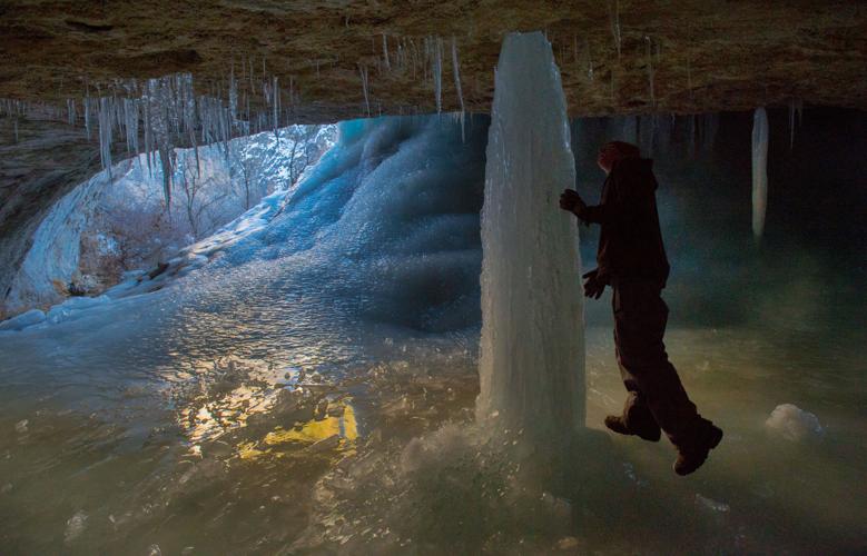 Ice caves at Colorado park a winter jewel