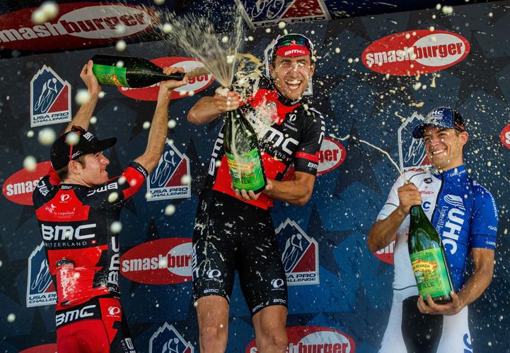 Boulder’s Taylor Phinney captures a Stage 1 sprint of USA Pro Challenge after recovery from a broken leg