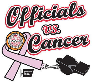 Basketball officials engage fans, raise funds to help eliminate cancer