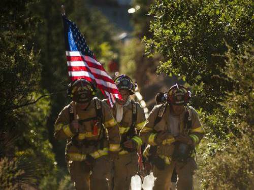 Colorado Springs firefighters hike the Manitou Incline to remember those who died on 9/11