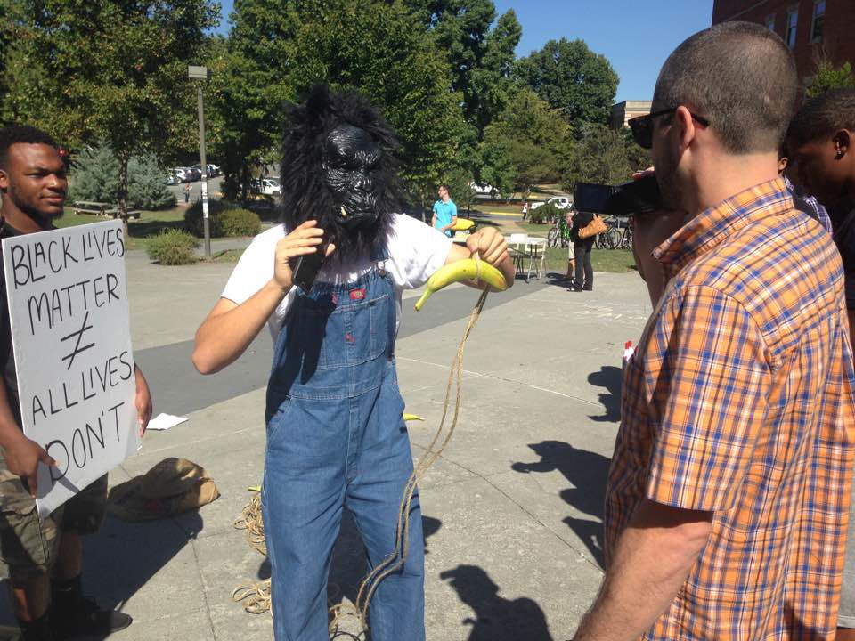 Student arrested after wearing gorilla mask to Black Lives Matter protest