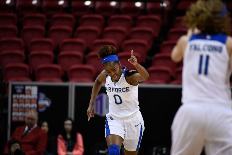 Air Force women cruise by Utah State for first Mountain West Tournament victory in seven years