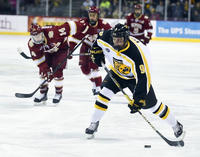 Colorado College hockey steals Game 1 at defending national champion Denver, 2-0