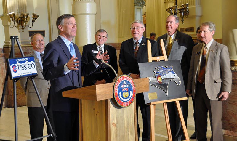 Plaque unveiled at state Capitol for USS Colorado nuclear attack submarine
