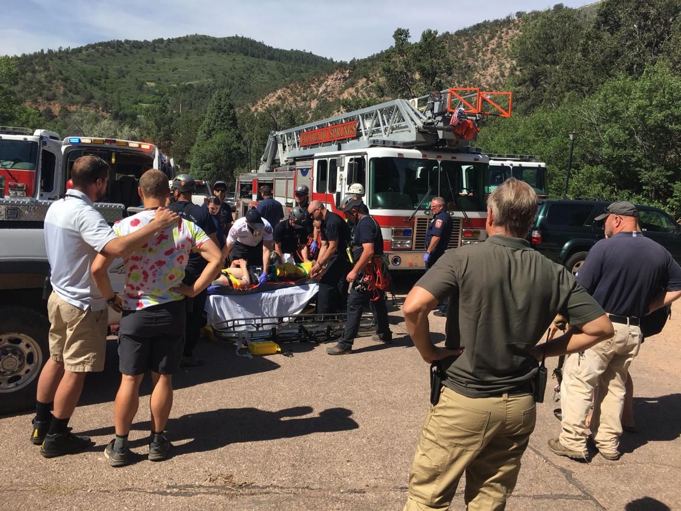 Firefighters rescue climber near Garden of the Gods