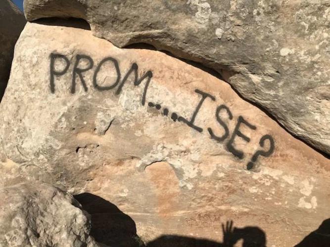 Colorado monument rocks vandalized with painted love messages