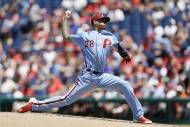 Velasquez takes no-hitter into 7th, Phils beat Rockies 9-3