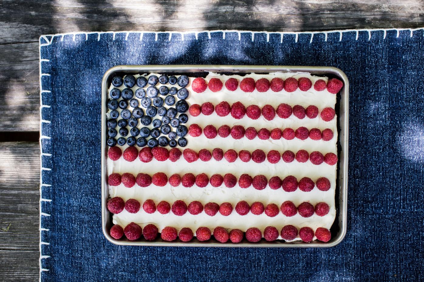 Flag cheesecake bars are the easy, festive dessert your cookout needs