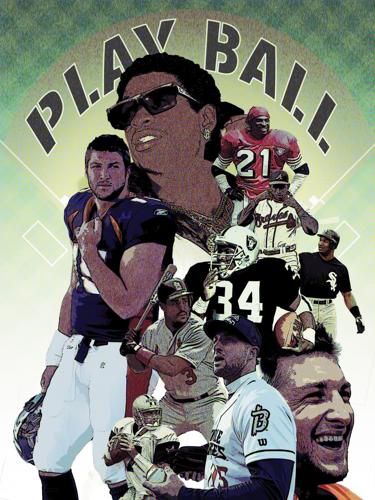 Athletes who played in NFL and MLB since 1980