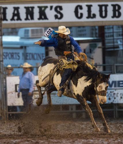 Landing down dirt for 78th Pikes Peak or Bust Rodeo is work of art