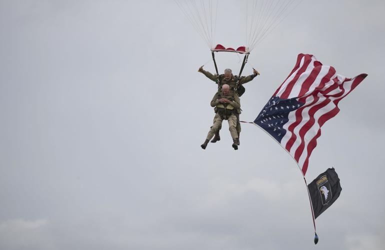 97-year-old D-Day veteran parachutes into Normandy 75 years later