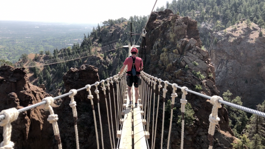High-flying Colorado Springs zipline soars past mountain canyon walls