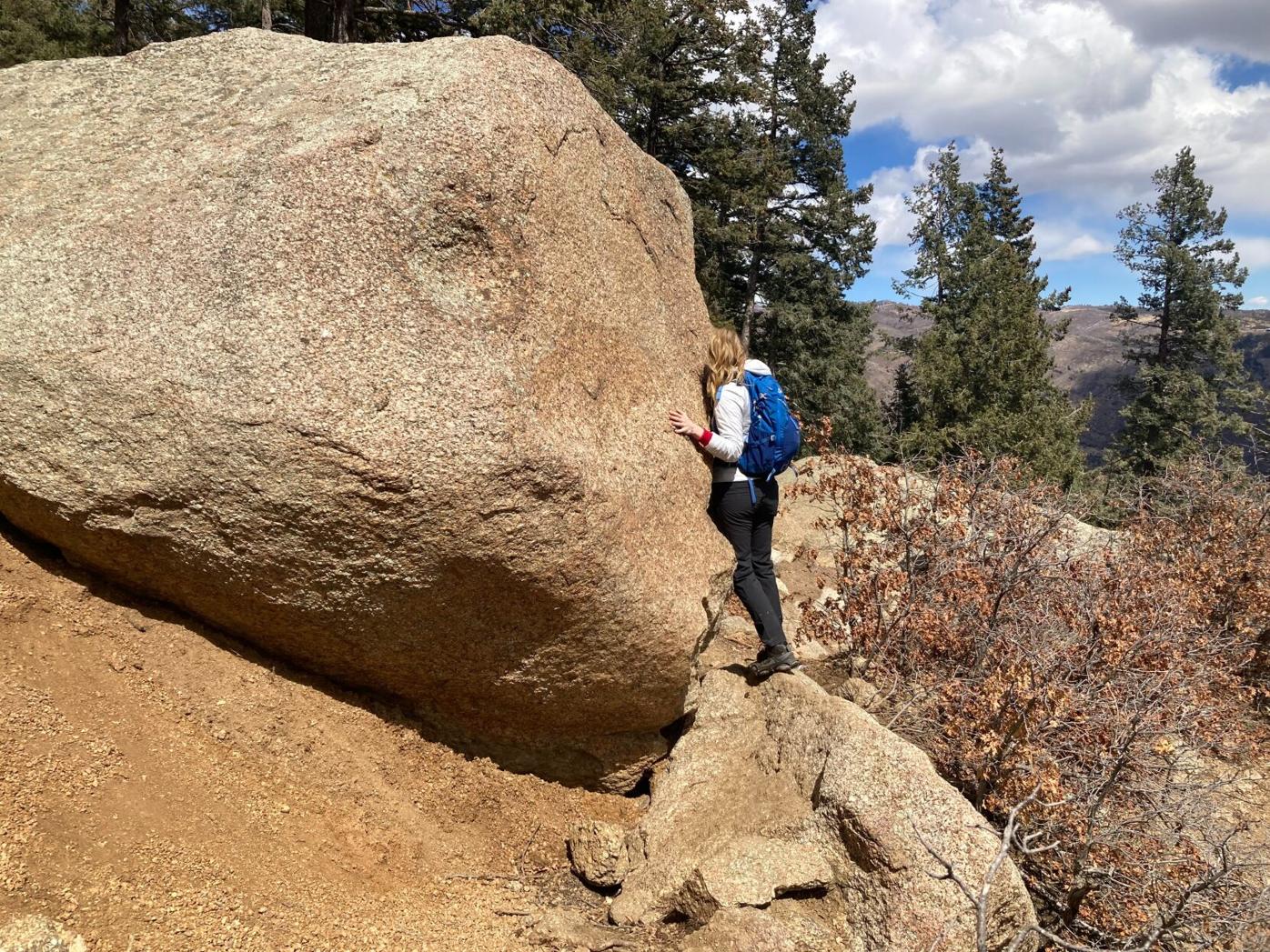 Boulder on Barr Trail slows hikers, may not have found its ‘final resting place’