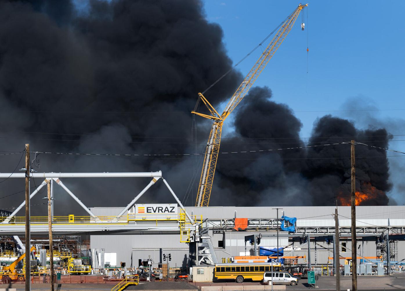 EVRAZ steel mill blaze in Pueblo 100% contained, Vision Hills wildfire burns 107 acres
