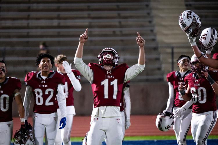 Classical Academy wins first football title on go-ahead TD pass with 30 seconds left, beats Wellington 42-36