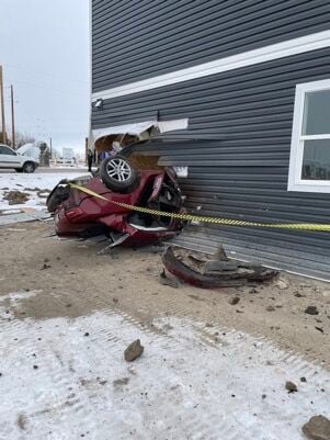 1 injured after car crashes into building in northeast Colorado Springs