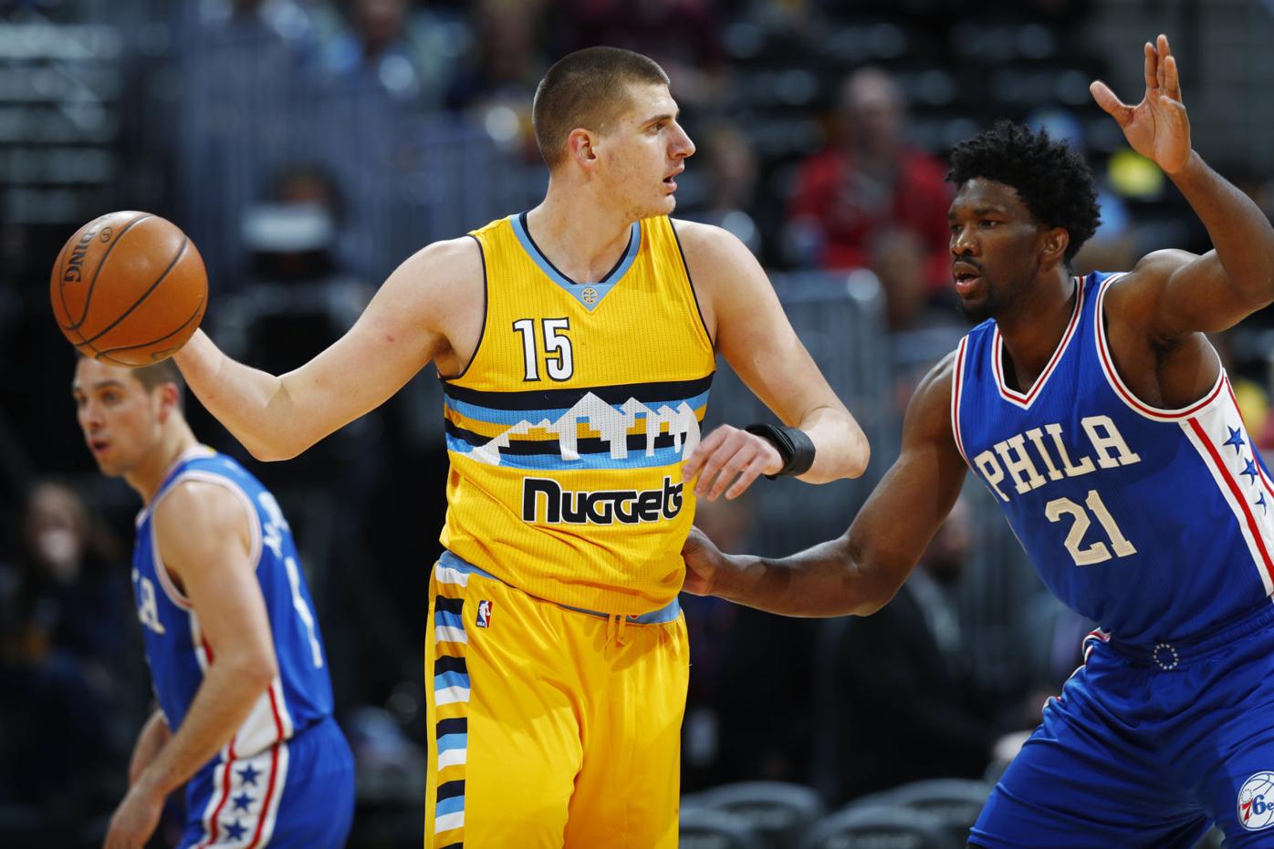76ers Nuggets Basketball