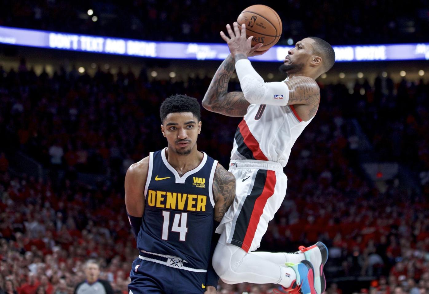 Nuggets Trail Blazers Basketball