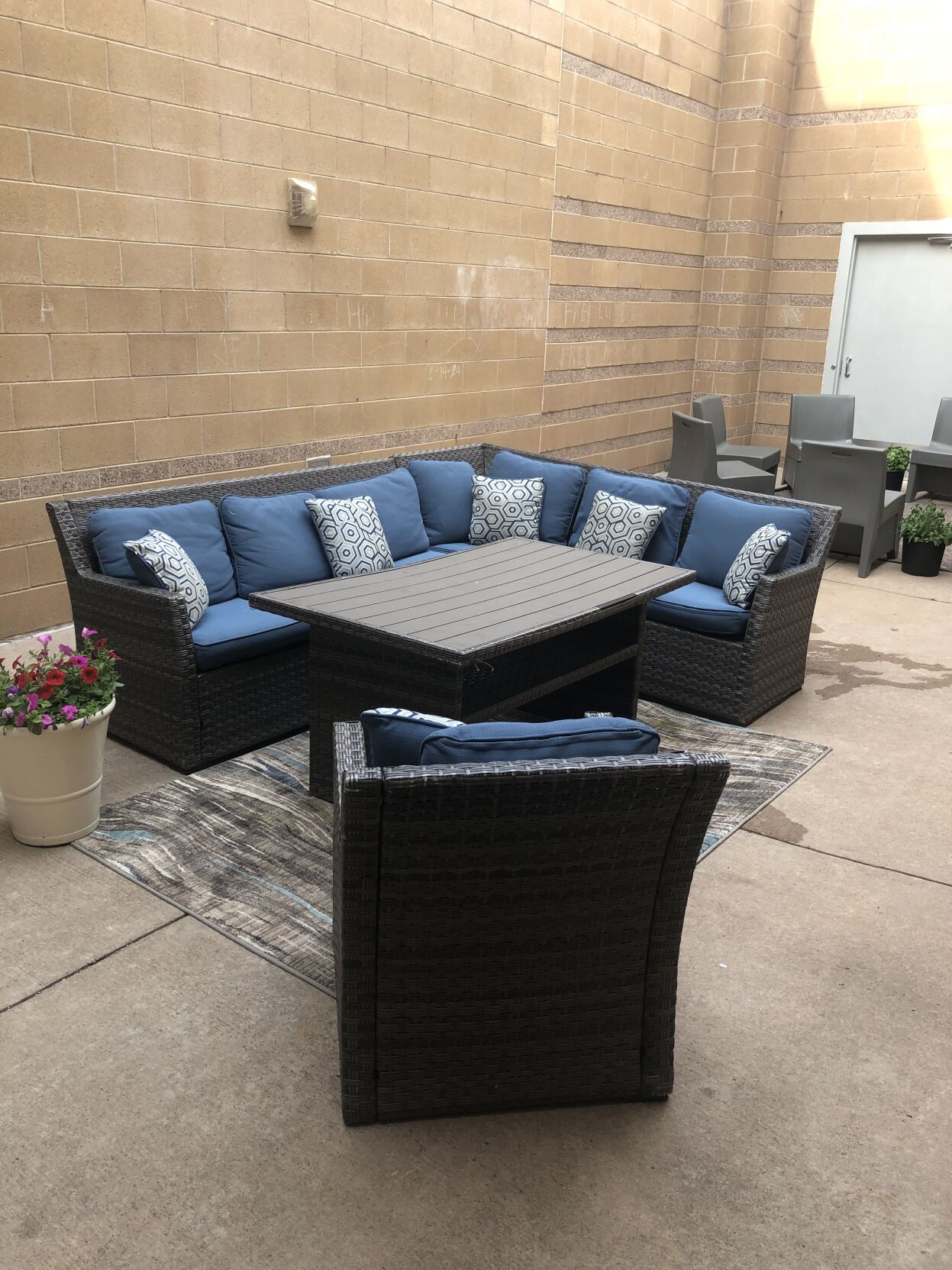 Spring Creek outdoor seating area