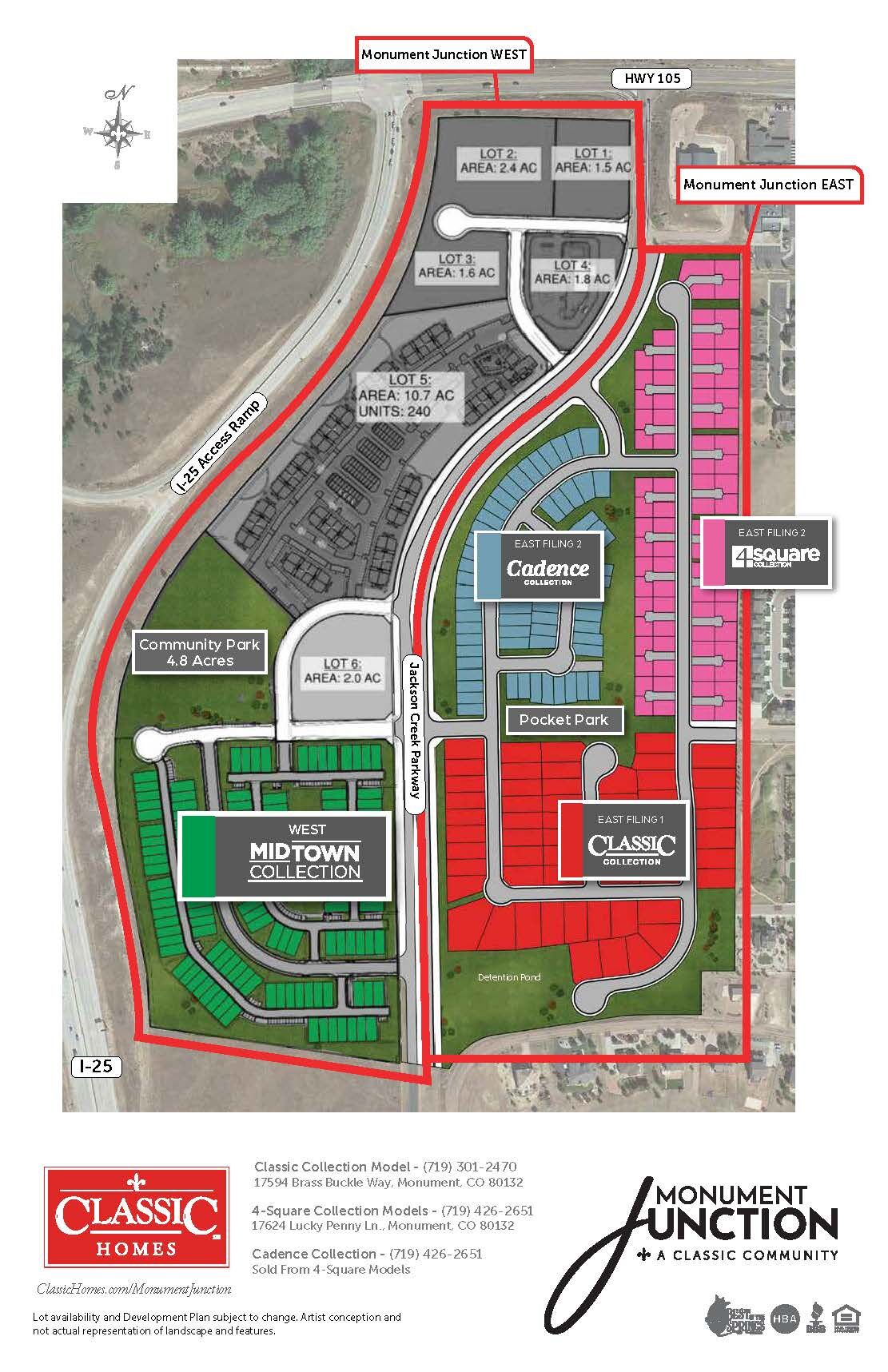 Monument Junction Sketch Plan Map