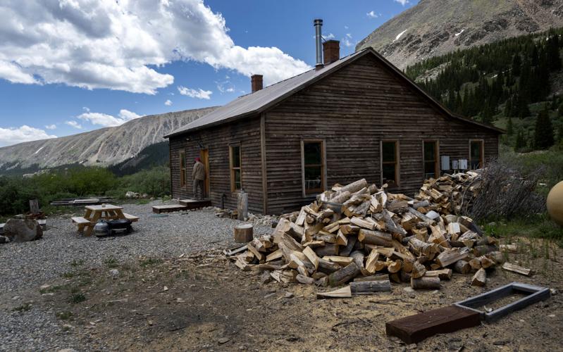 From gold rush ruins, a backcountry hut rises in Colorado