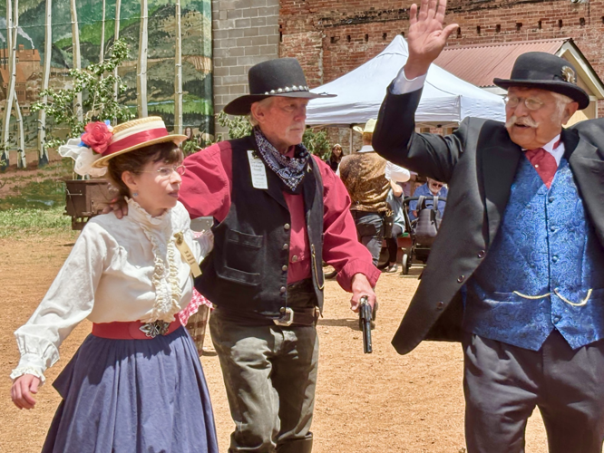 Historic reenactments at Cripple Creek’s Pocket Park