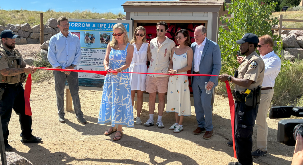 New life jacket stations at Lake Pueblo State Park unveiled to public