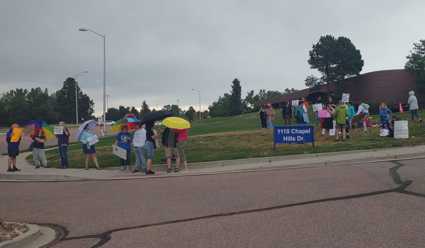Protesters oppose changes to Academy D-20 policy procedure
