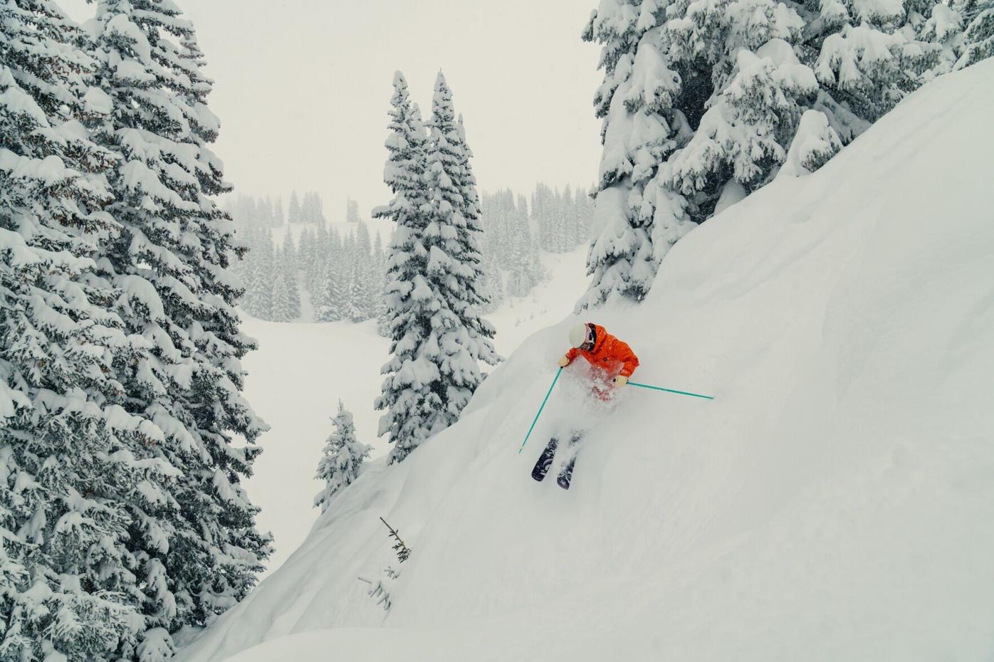 Powder skiing at Vail Mountain February 18, 2025 (copy)