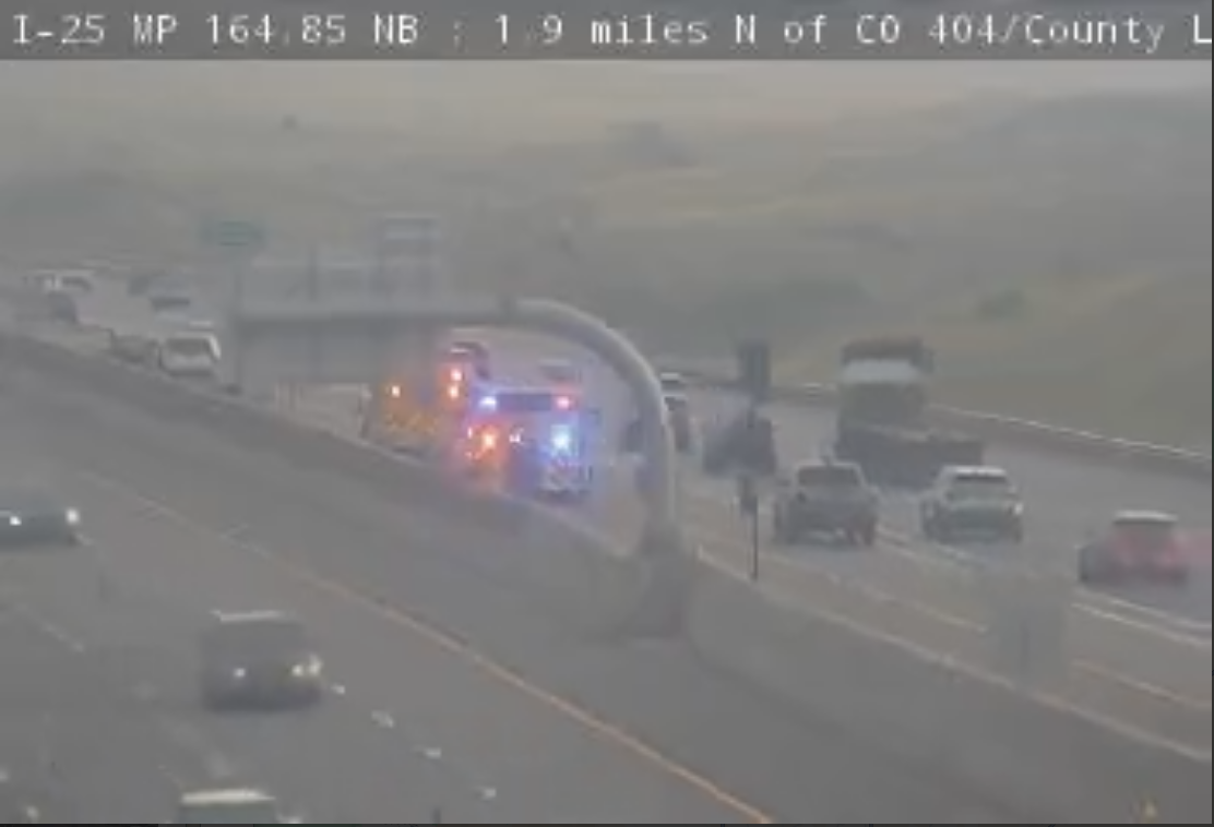 1 dead, 1 injured in Saturday afternoon crash north of Monument on I-25