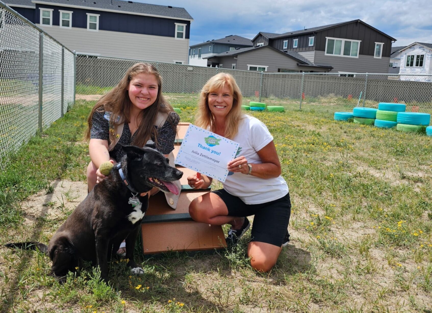 Girl Scout gold award creates new dog park in Monument