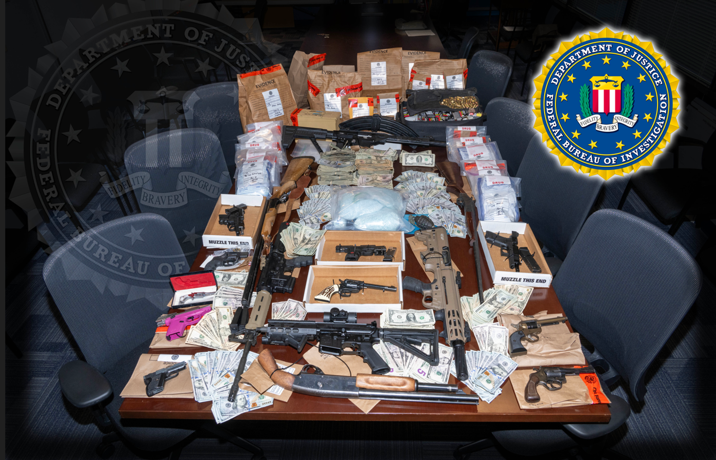 FBI, Pueblo police announce 20 arrests, seizure of guns and more than 20 pounds of drugs