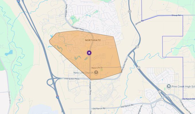 UPDATE: Power restored in Northgate area after vehicle strikes power line