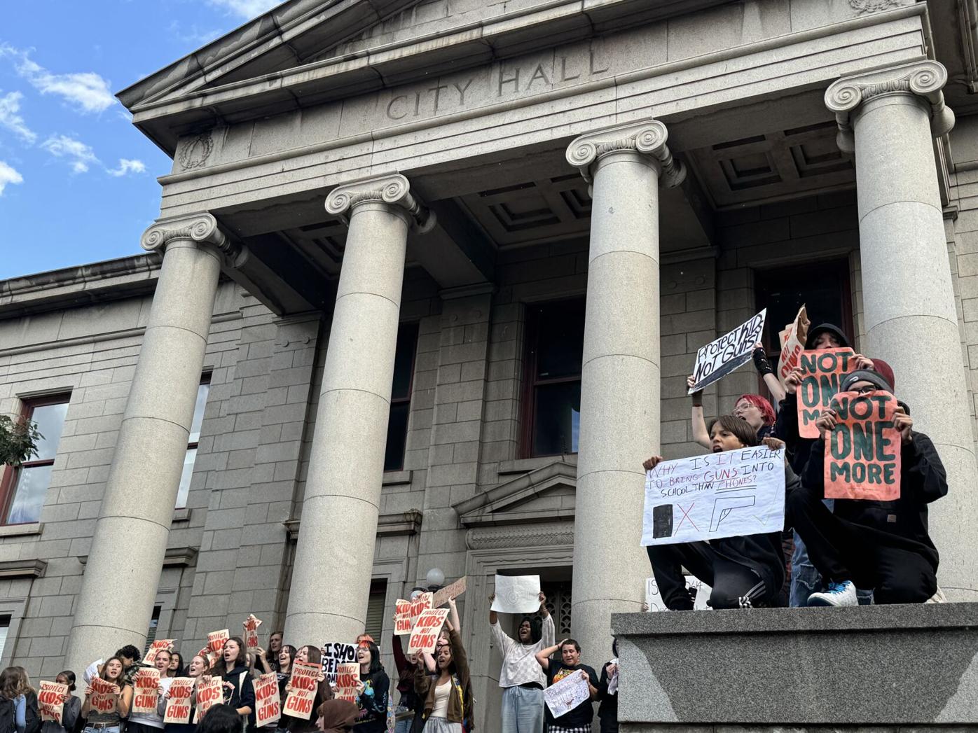 ‘We want you to listen’: Students in Colorado Springs, Widefield walk out after recent gun incidents in Colorado schools