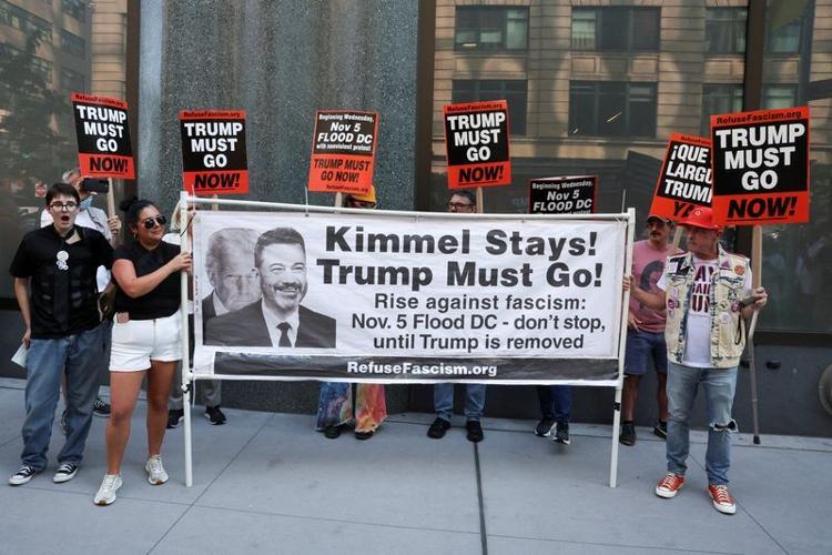 Explainer-Were Jimmy Kimmel’s free speech rights violated when ABC canceled his show?