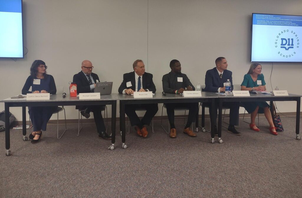 D-11 school board candidates share their priorities at public forum