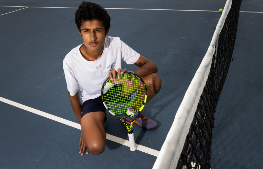 Peak Performer: Pine Creek tennis freshman Advait Jadhav’s winning mindset powers him to near undefeated season, first state tournament 