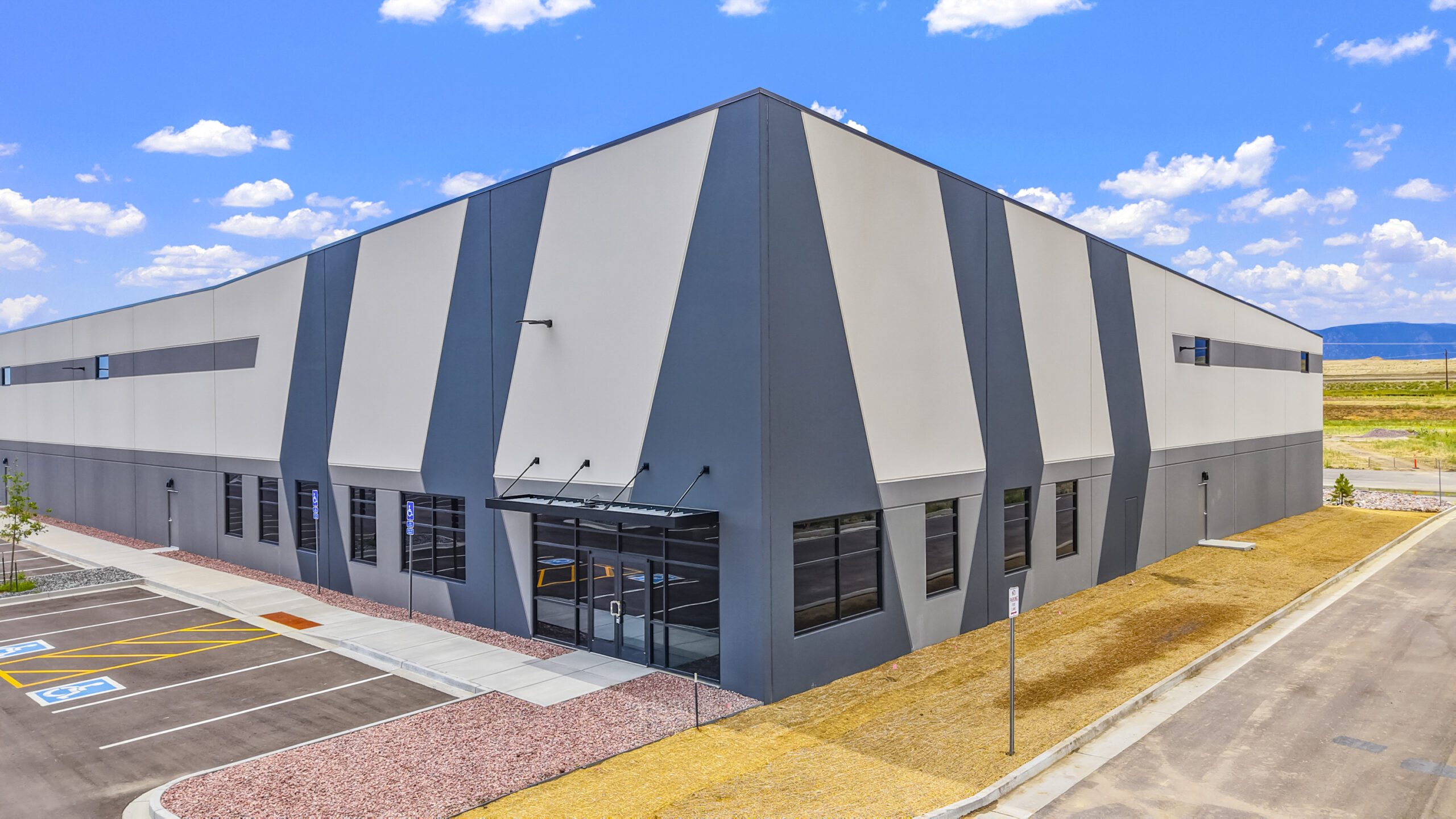 Aerospace and defense-focused business park opens first building