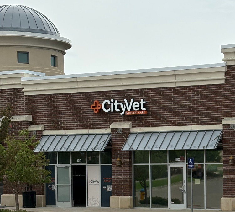 An exterior image of the CityVet clinic location in the Briargate neighborhood of Colorado Springs, Colorado.