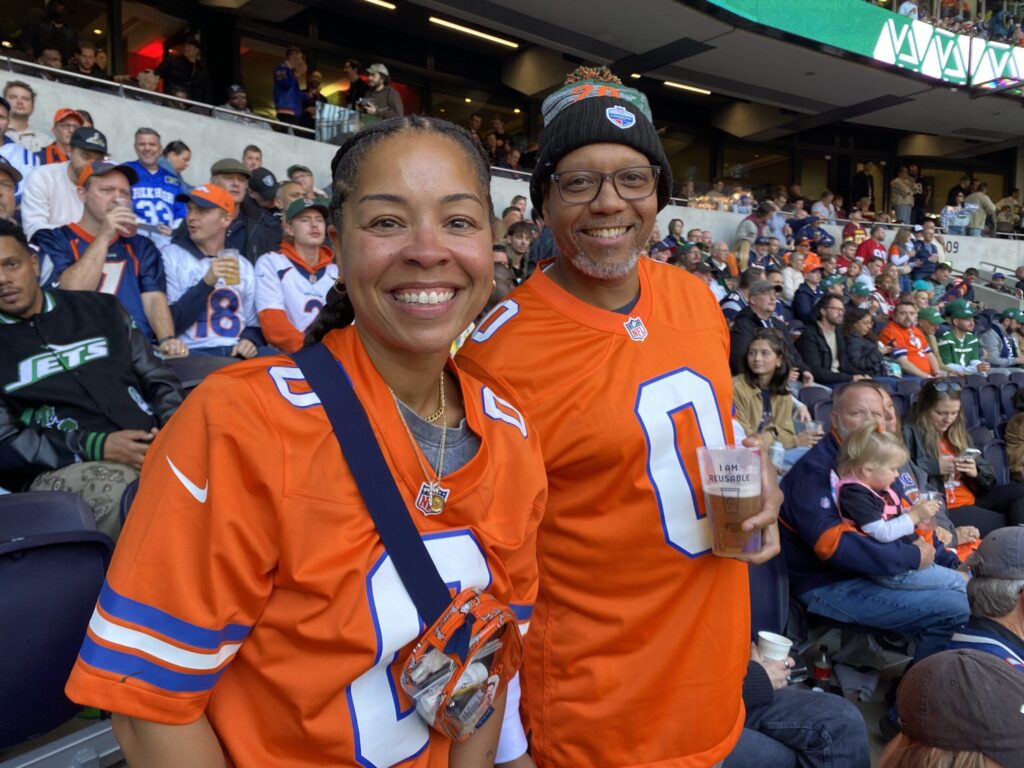 Mother of Broncos’ Jonathon Cooper cheers herself hoarse during son’s big game in London