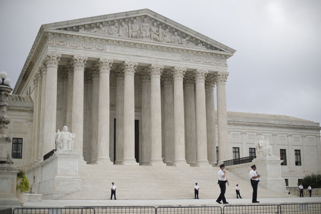 FILE - The Supreme Court in Washington, Oct. 9, 2018. (AP Photo/Pablo Martinez Monsivais)