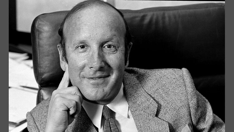 FILE - Record mogul Clive Davis is pictured in his New York office, Sept. 10, 1980. (AP Photo/Marty Reichenthal, File)